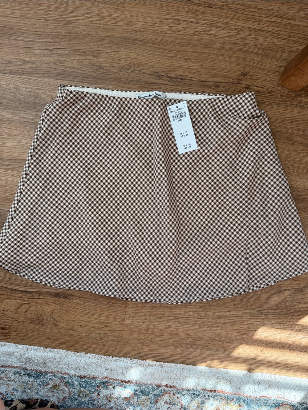 A&F Gingham A-Line Women's Skort